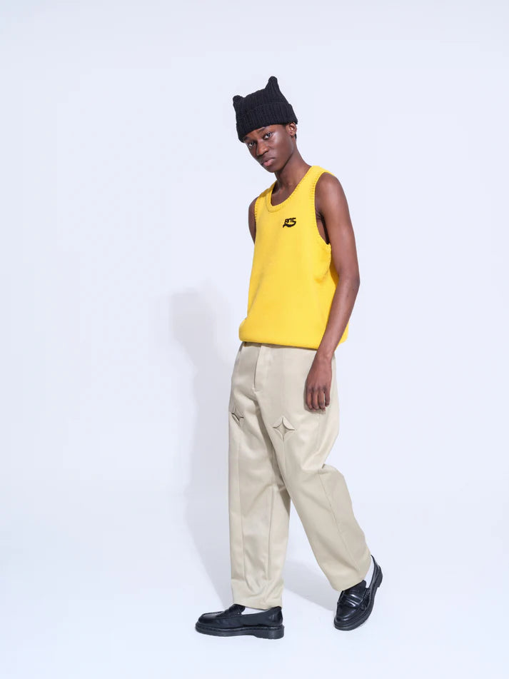 Rhombus Chino Pants - Sand Beige