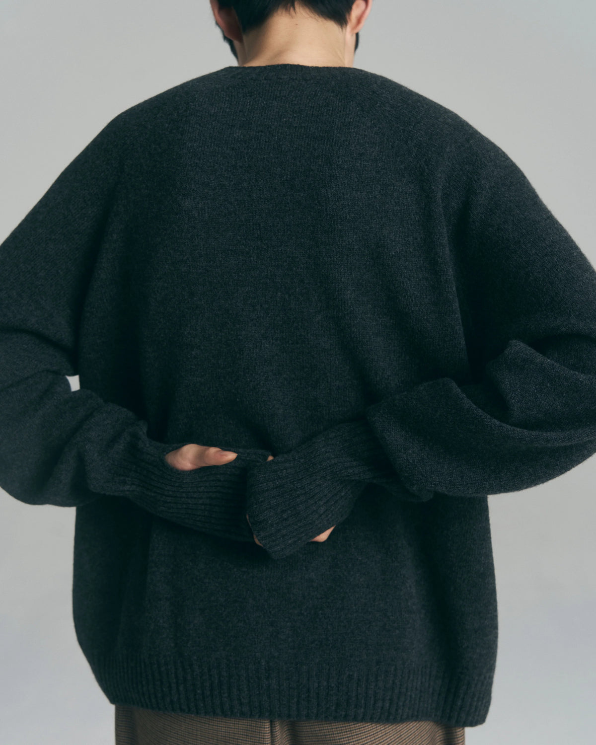 Seamless Knit Sweater — Charcoal