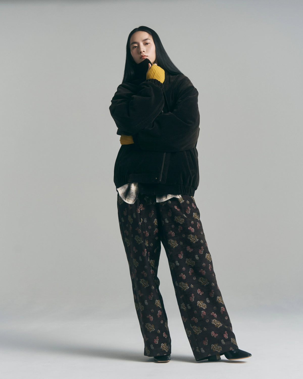 Corduroy Cozy Lined Blouson — Chocolate