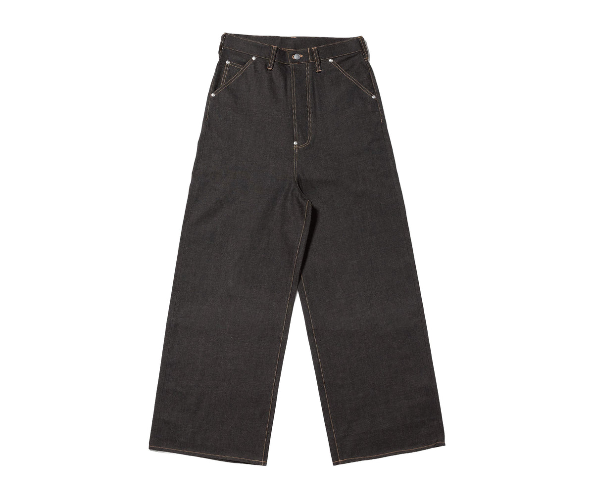 Coffee Black Denim Trousers