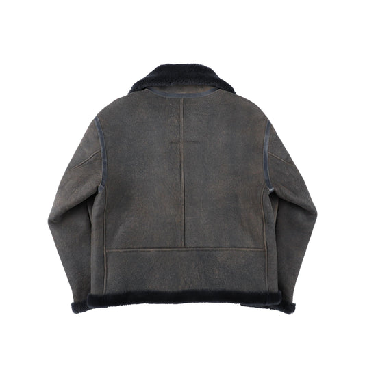 Atlas Leather Shearling Jacket — Rhino