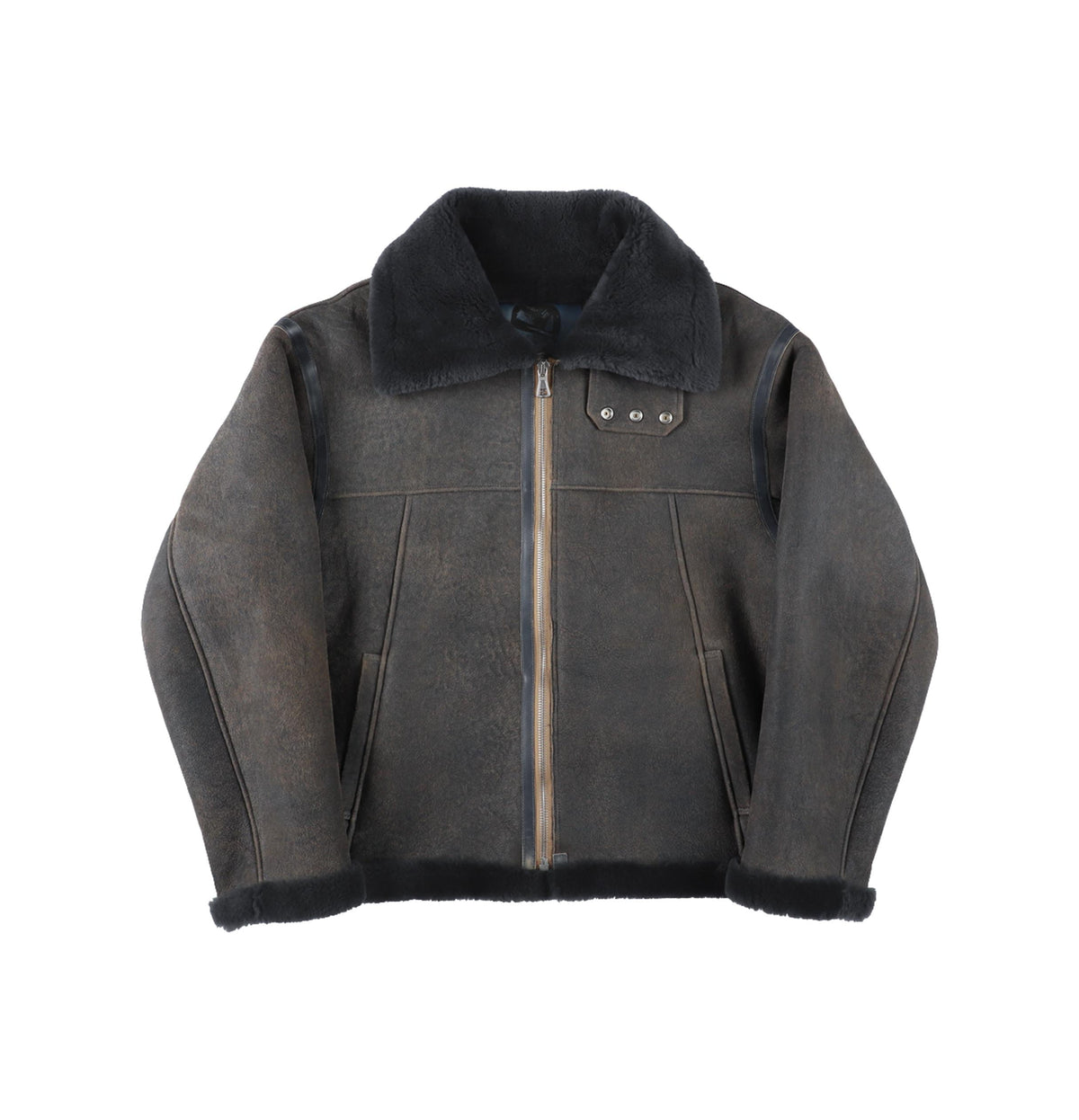 Atlas Leather Shearling Jacket — Rhino