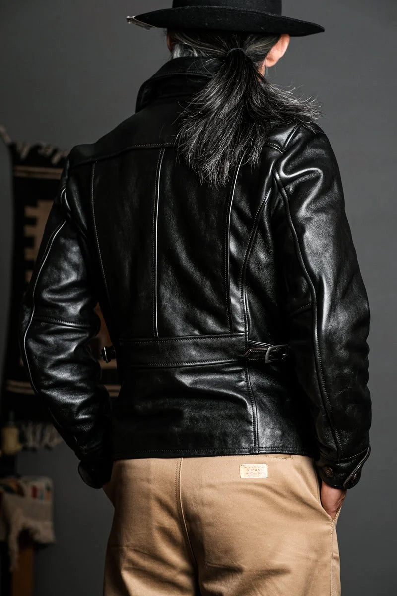 1940s California Bears Car Coat — Black