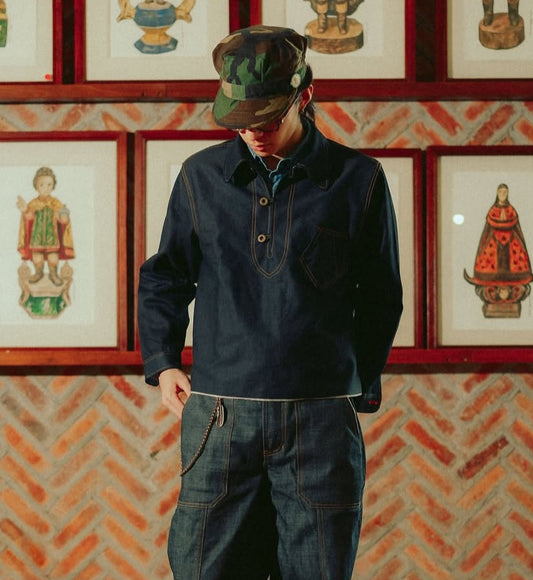 10.5 oz Selvedge Denim Pullover