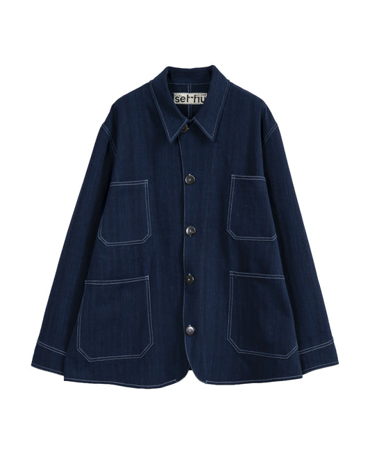 Long Wharf Chore Coat - Indigo