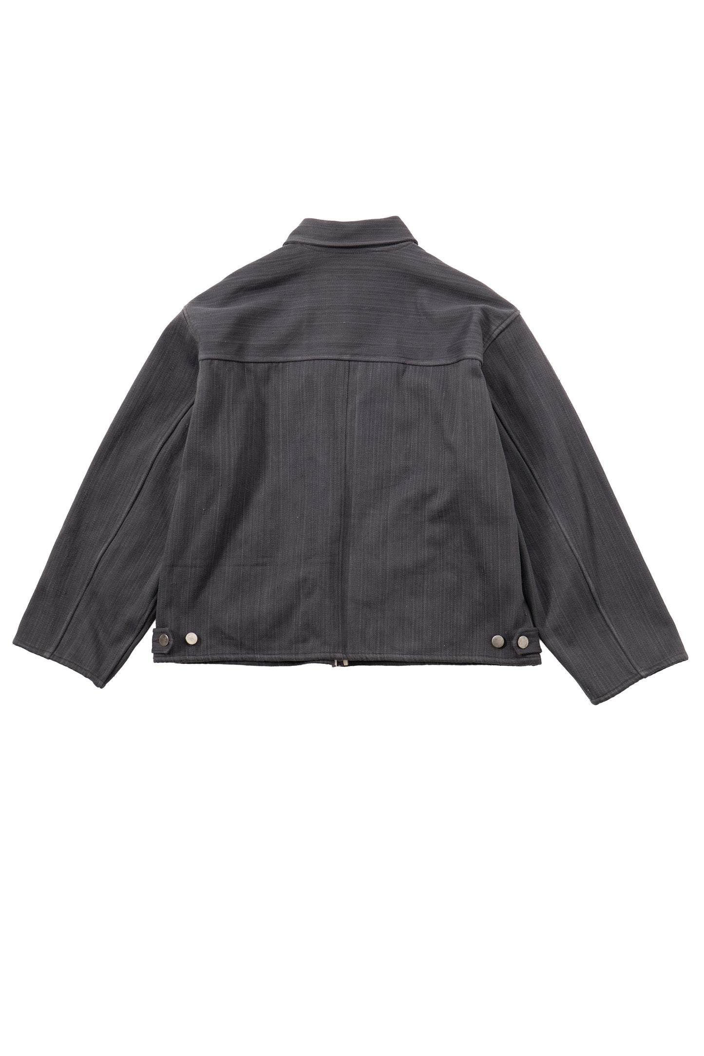 Quilted Black Diamond Trucker Jacket - Charcoal