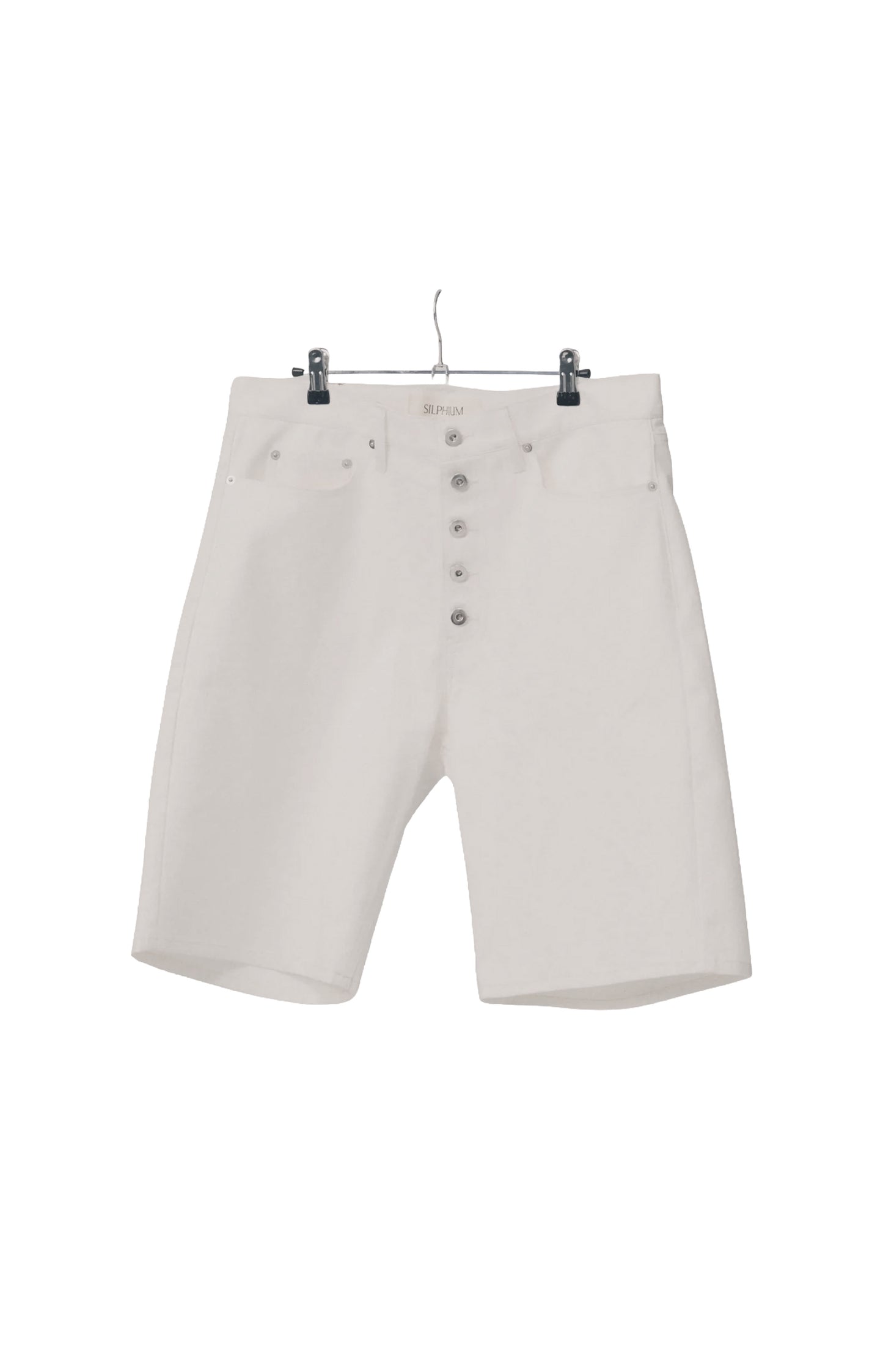 Core Denim Shorts - White