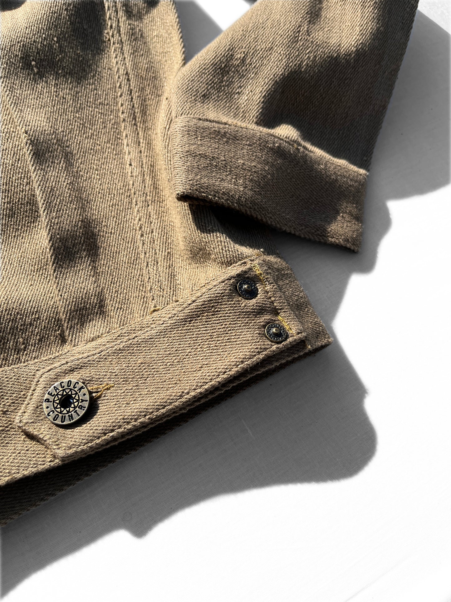 Sand Handwoven Denim Type 2 Jacket