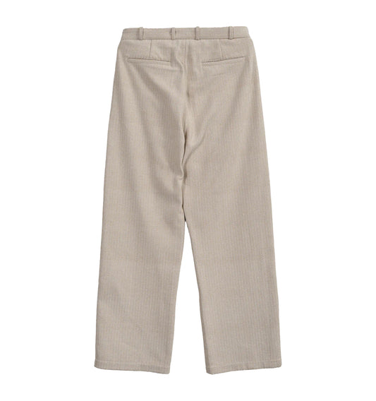 Wave Hill Pleated Trouser - Ivory