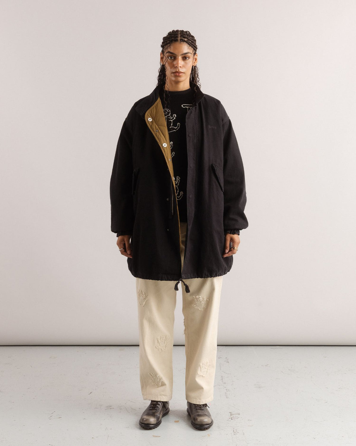 Weald Long Coat — Ash