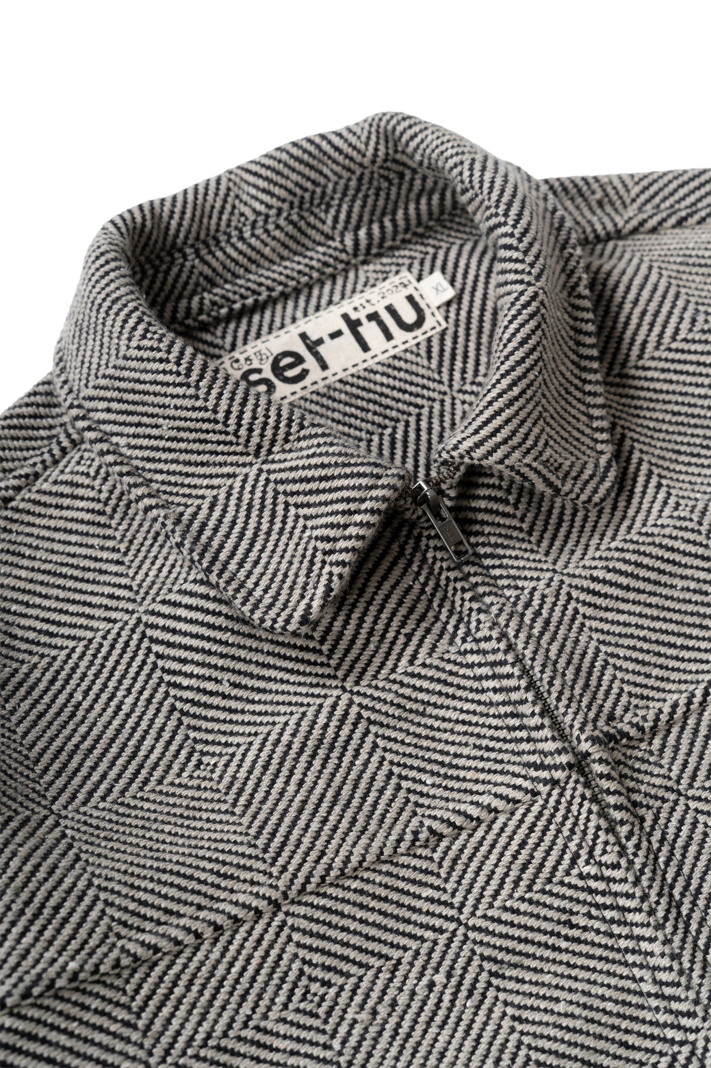 Black Diamond Trucker Jacket - Diamond Weave