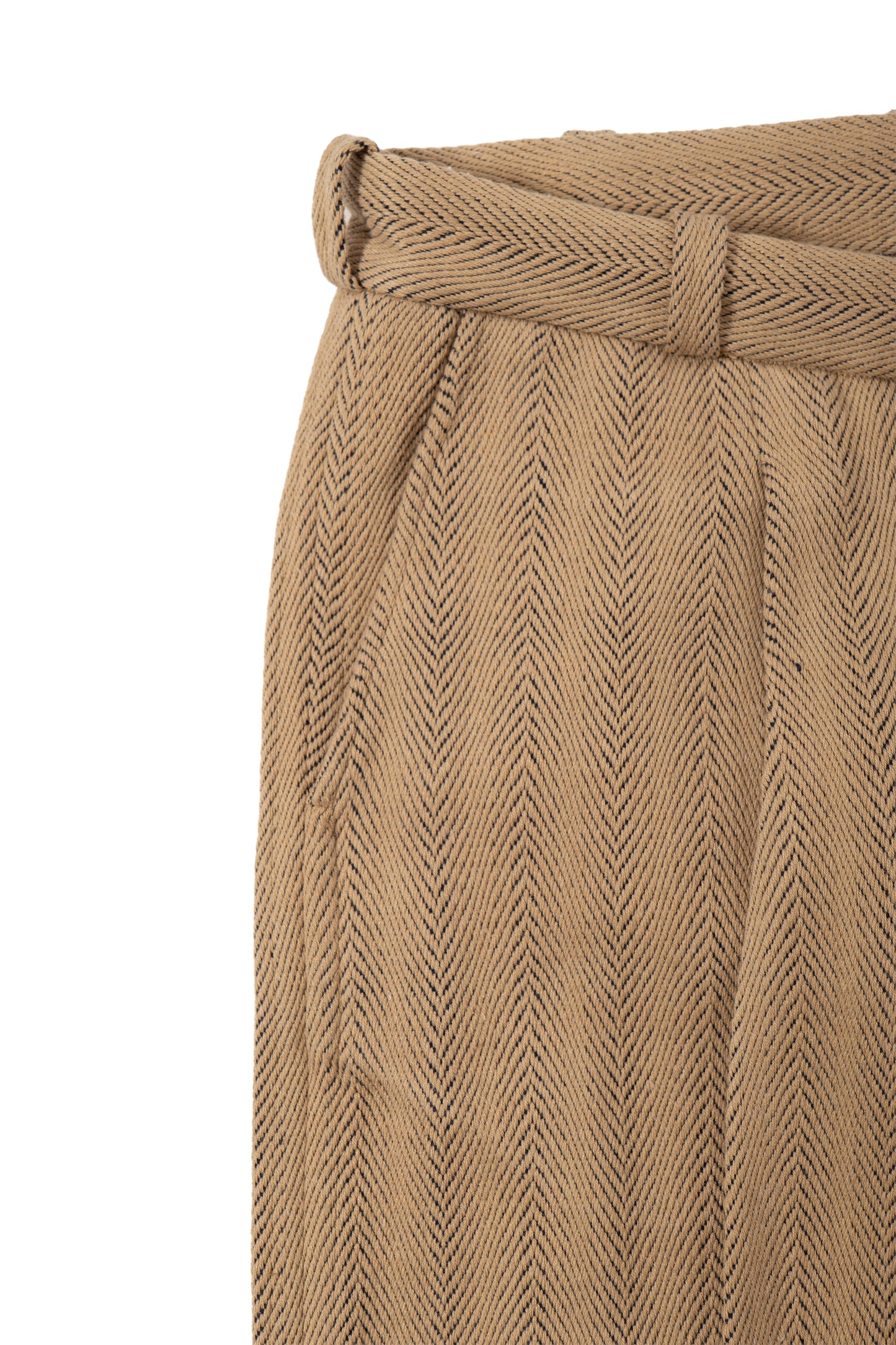 Wave Hill Pleated Trouser - Camel