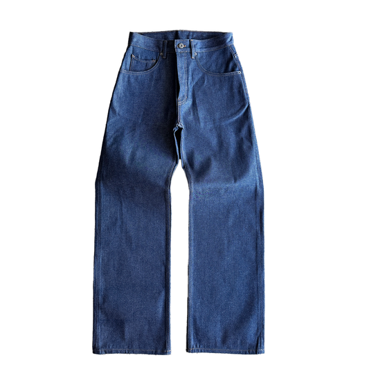 The Hidden Rivet Grounded Selvedge Denim on a white background