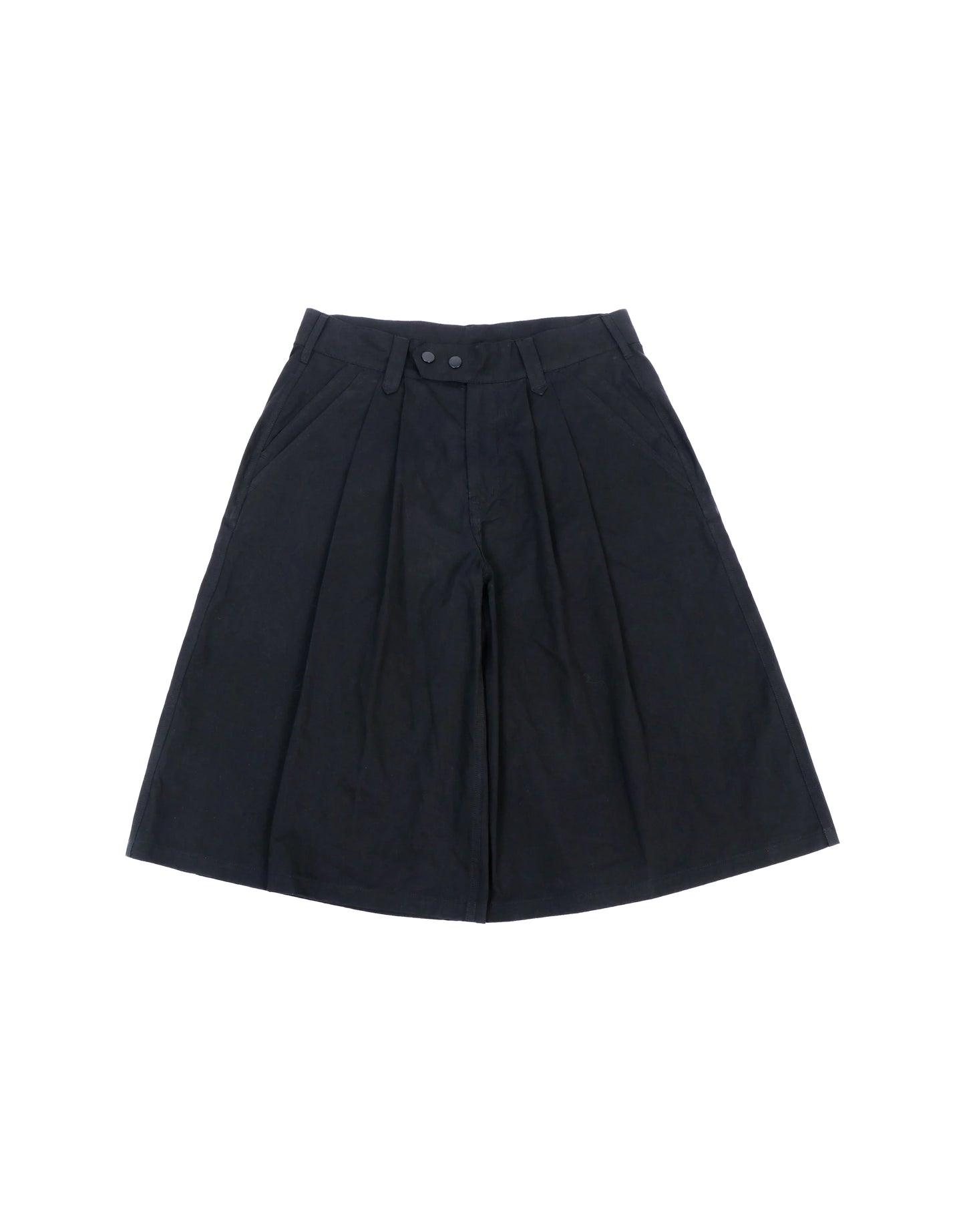 Pleated Poplin Shorts
