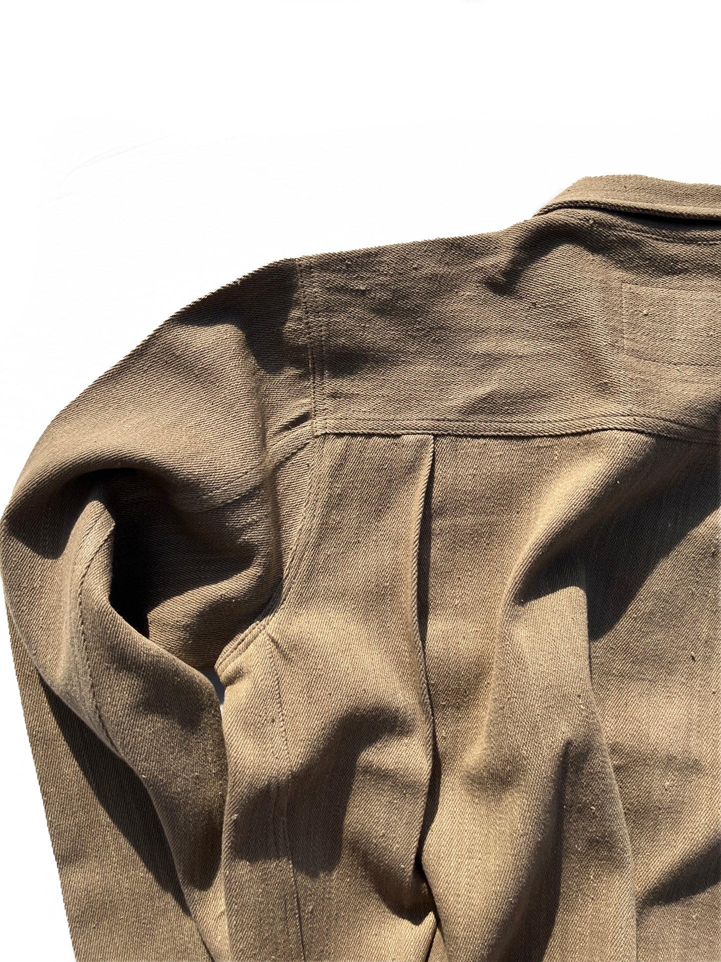 Sand Handwoven Denim Type 2 Jacket