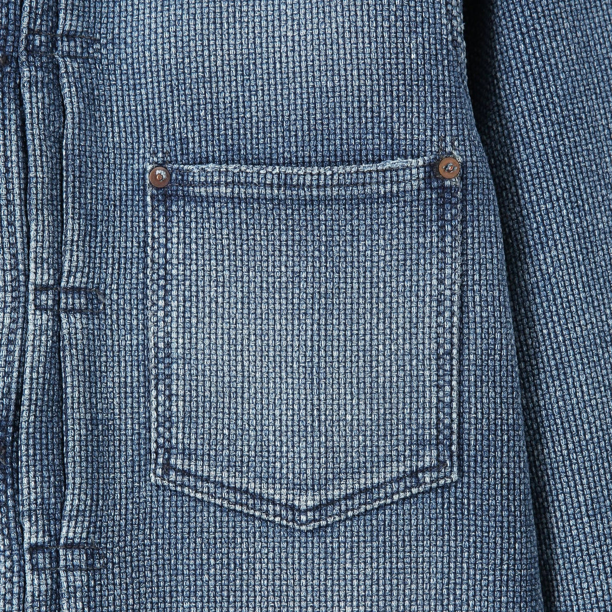 WWII Sashiko Jacket - Indigo Light Fade