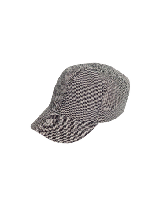 Object From Nothing Black Check Warden Cap on a white background