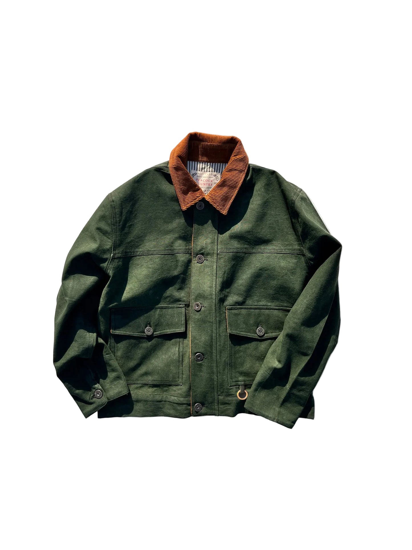 Olive Duck Cotton Casual Jacket