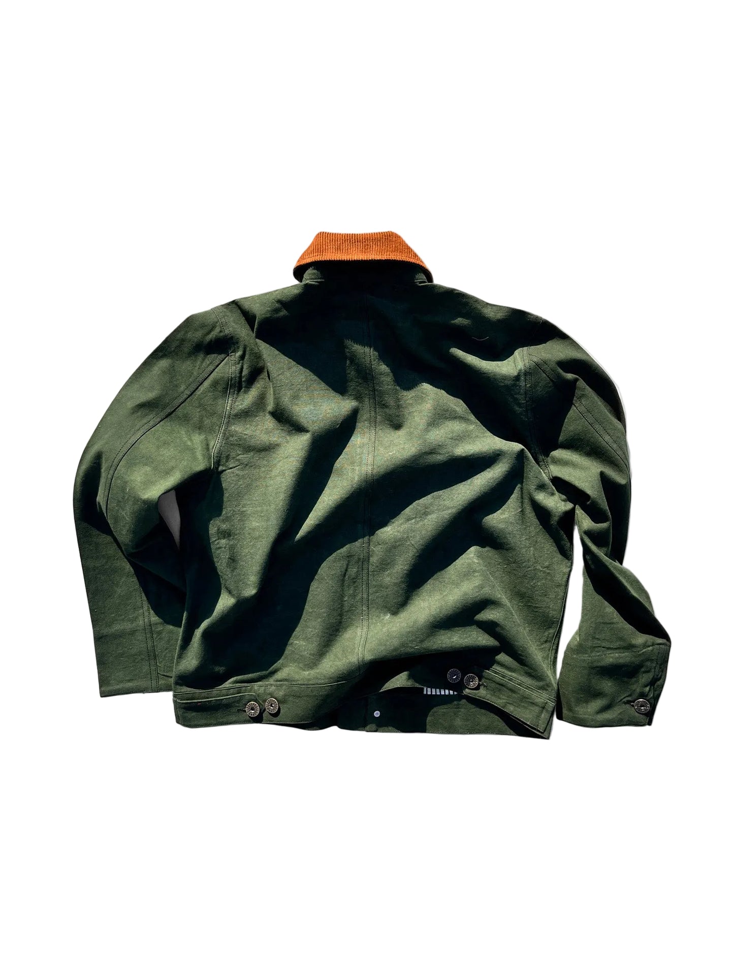 Olive Duck Cotton Casual Jacket