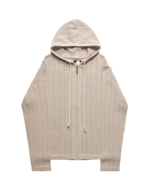 Pointelle Creek Hoodie - Ivory