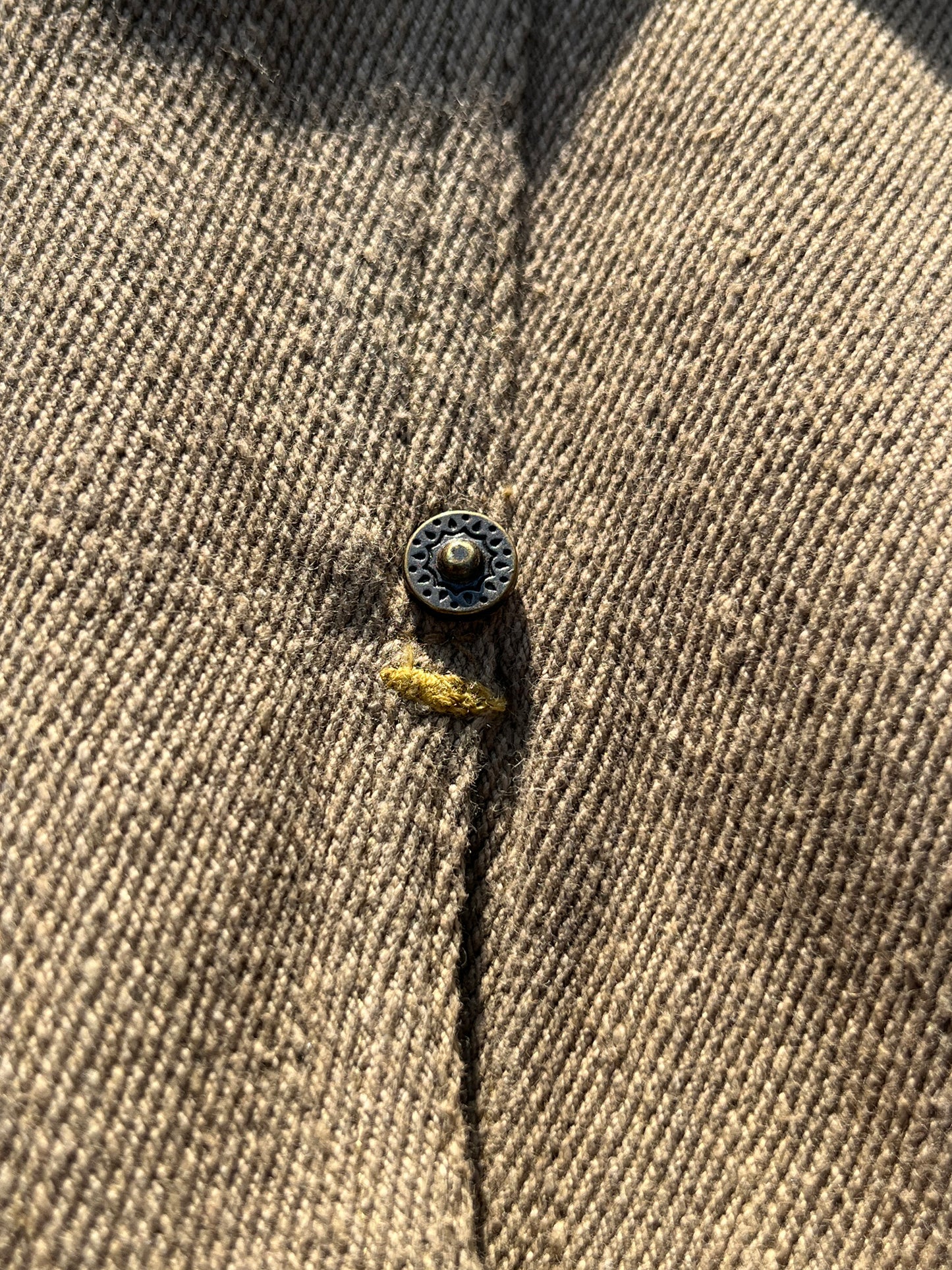 Sand Handwoven Denim Type 2 Jacket