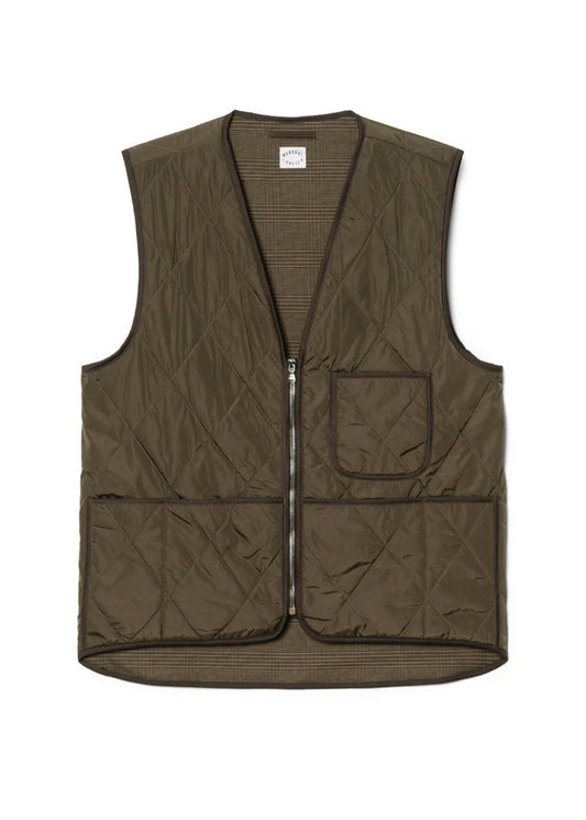 Front of Hangout Forever’s Bark Quilted Tech Studio Vest on a white background