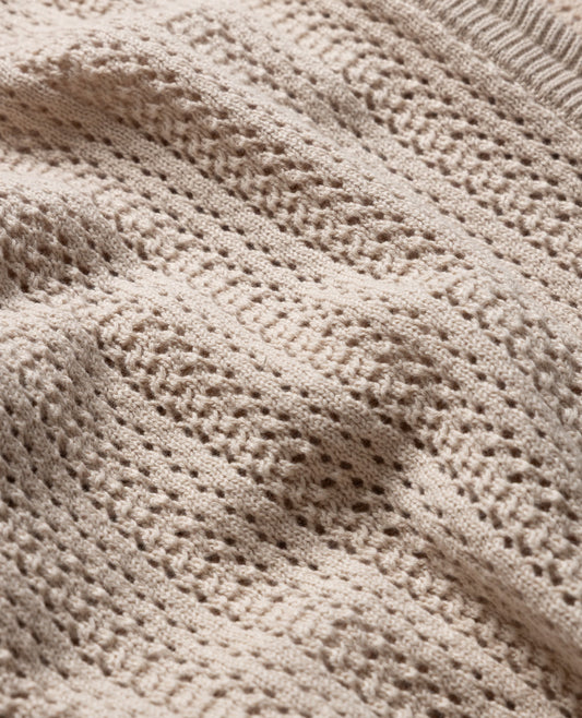 Pointelle Creek Hoodie - Ivory