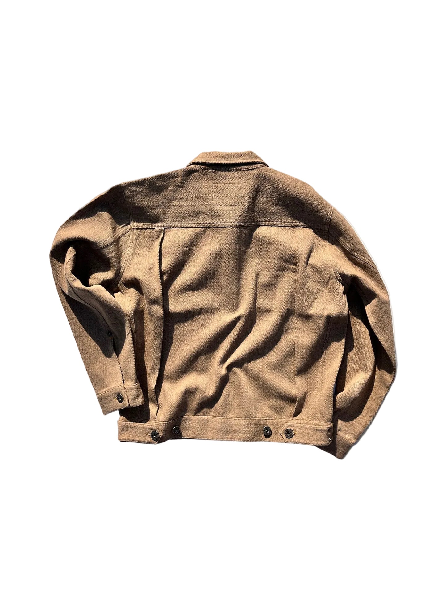 Sand Handwoven Denim Type 2 Jacket