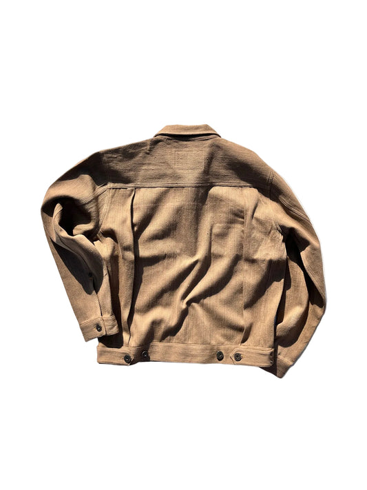 Sand Handwoven Denim Type 2 Jacket