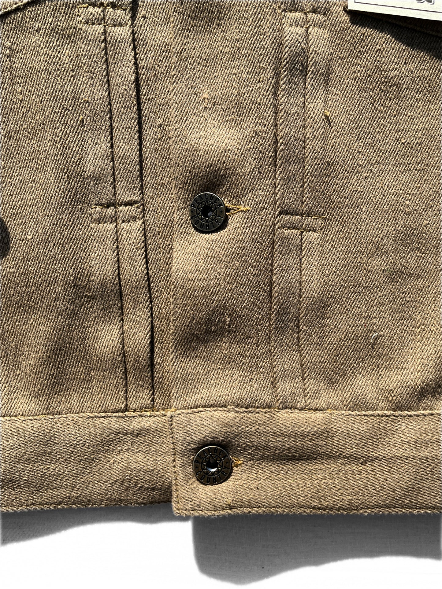 Sand Handwoven Denim Type 2 Jacket