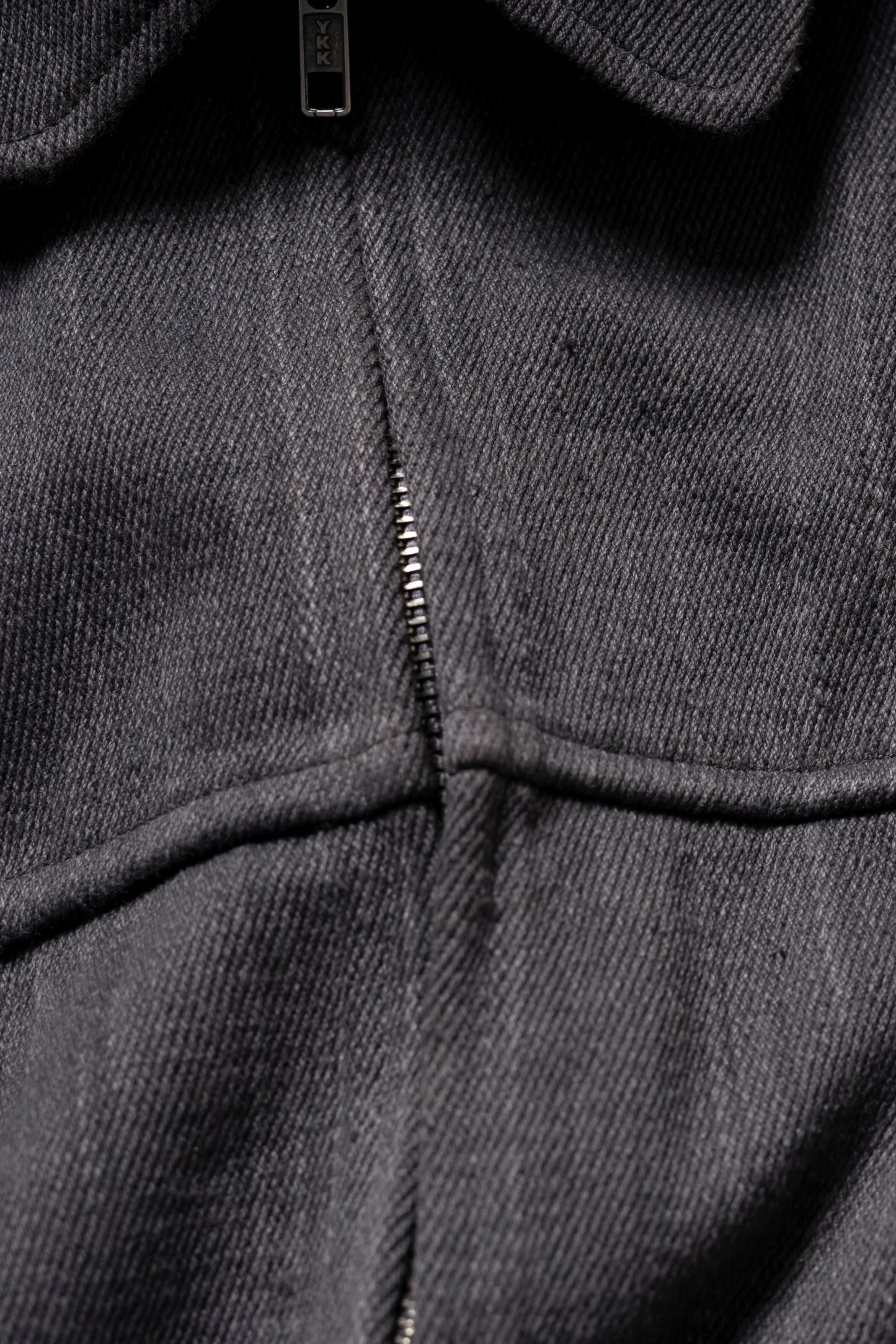 Quilted Black Diamond Trucker Jacket - Charcoal