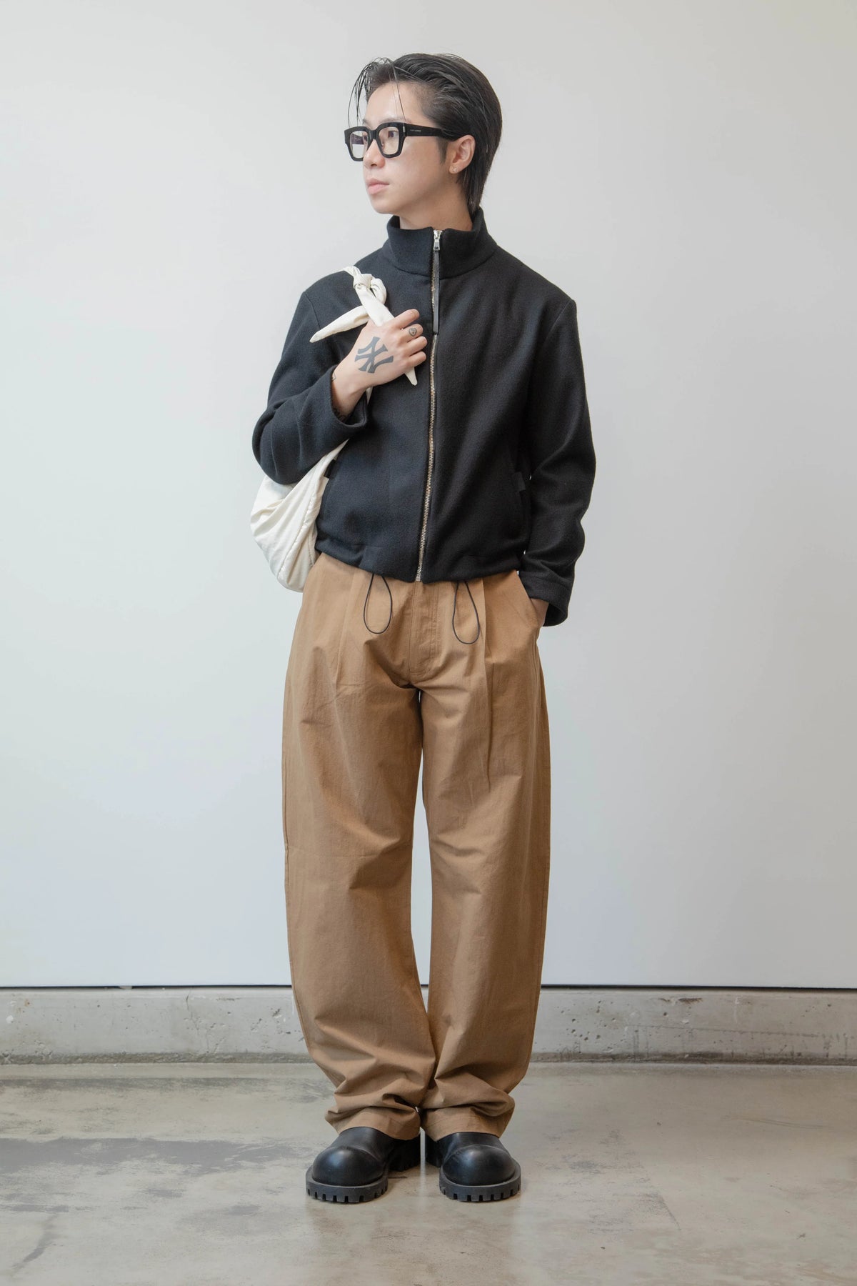 The Zip Up — Grey Wool