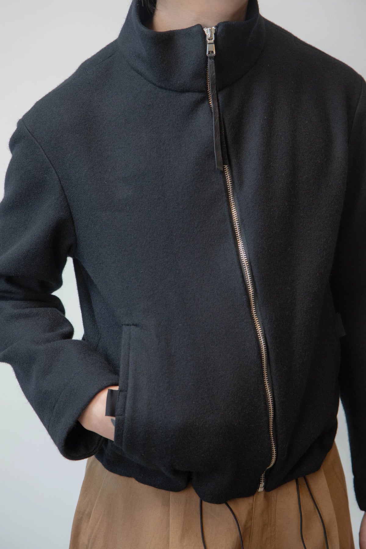 The Zip Up — Grey Wool