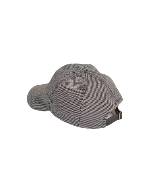 Object From Nothing Black Check warden cap on a white background