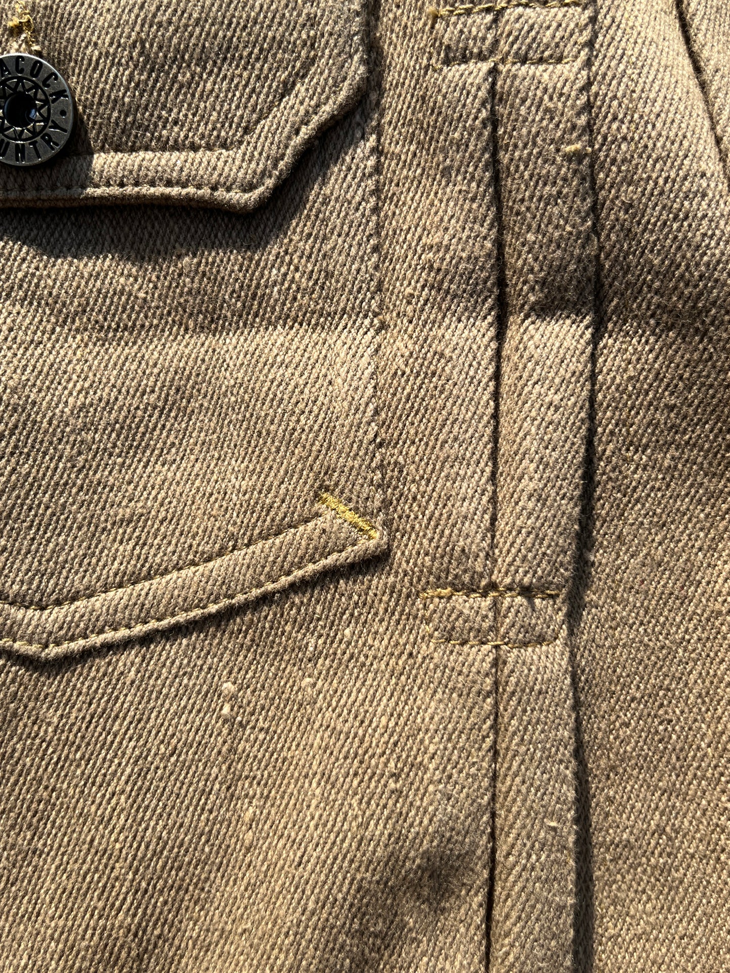 Sand Handwoven Denim Type 2 Jacket