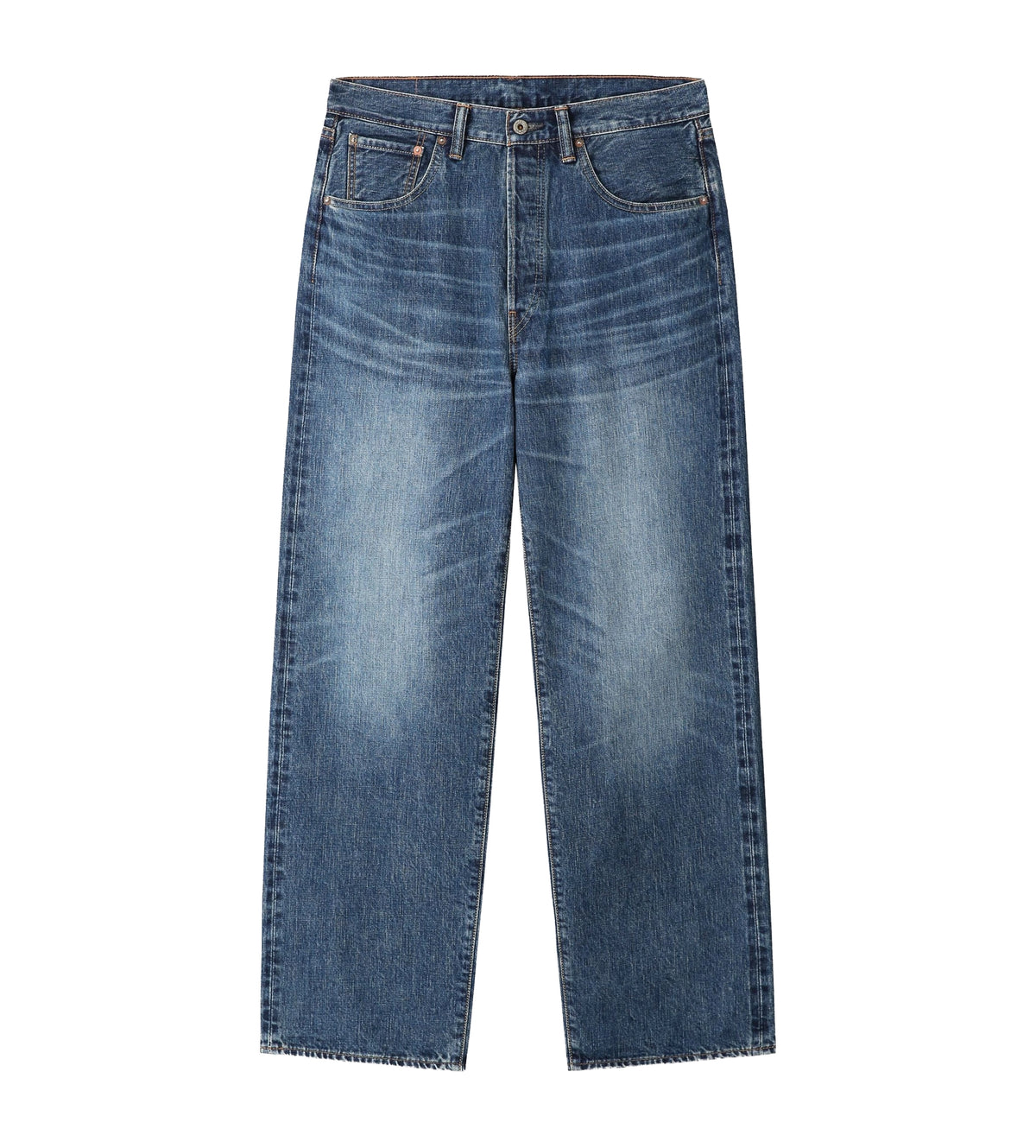 Zimbabwe Greencast Indigo Selvedge Denim Pants - Old Blue