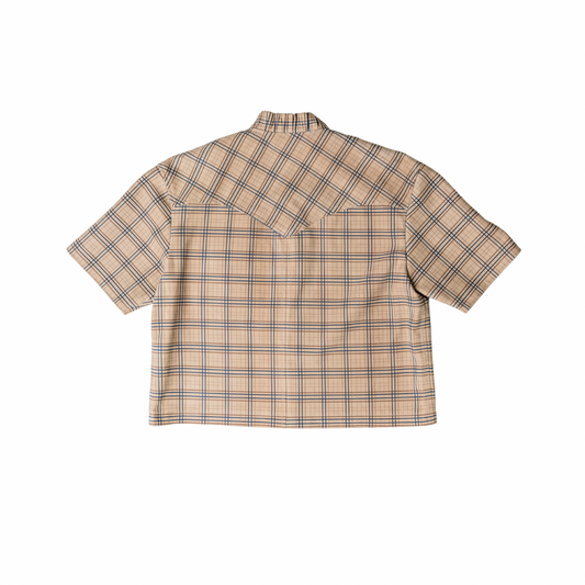 Leather Tartan Shirt San Miguel