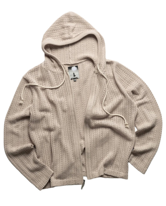 Pointelle Creek Hoodie - Ivory