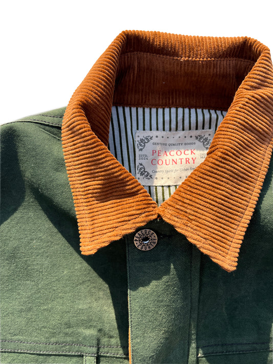 Olive Duck Cotton Casual Jacket