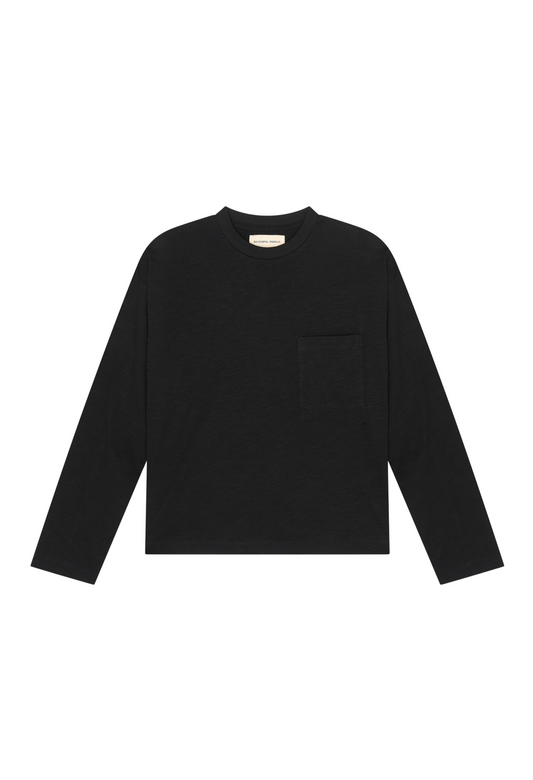 Slub Long Sleeve - Black