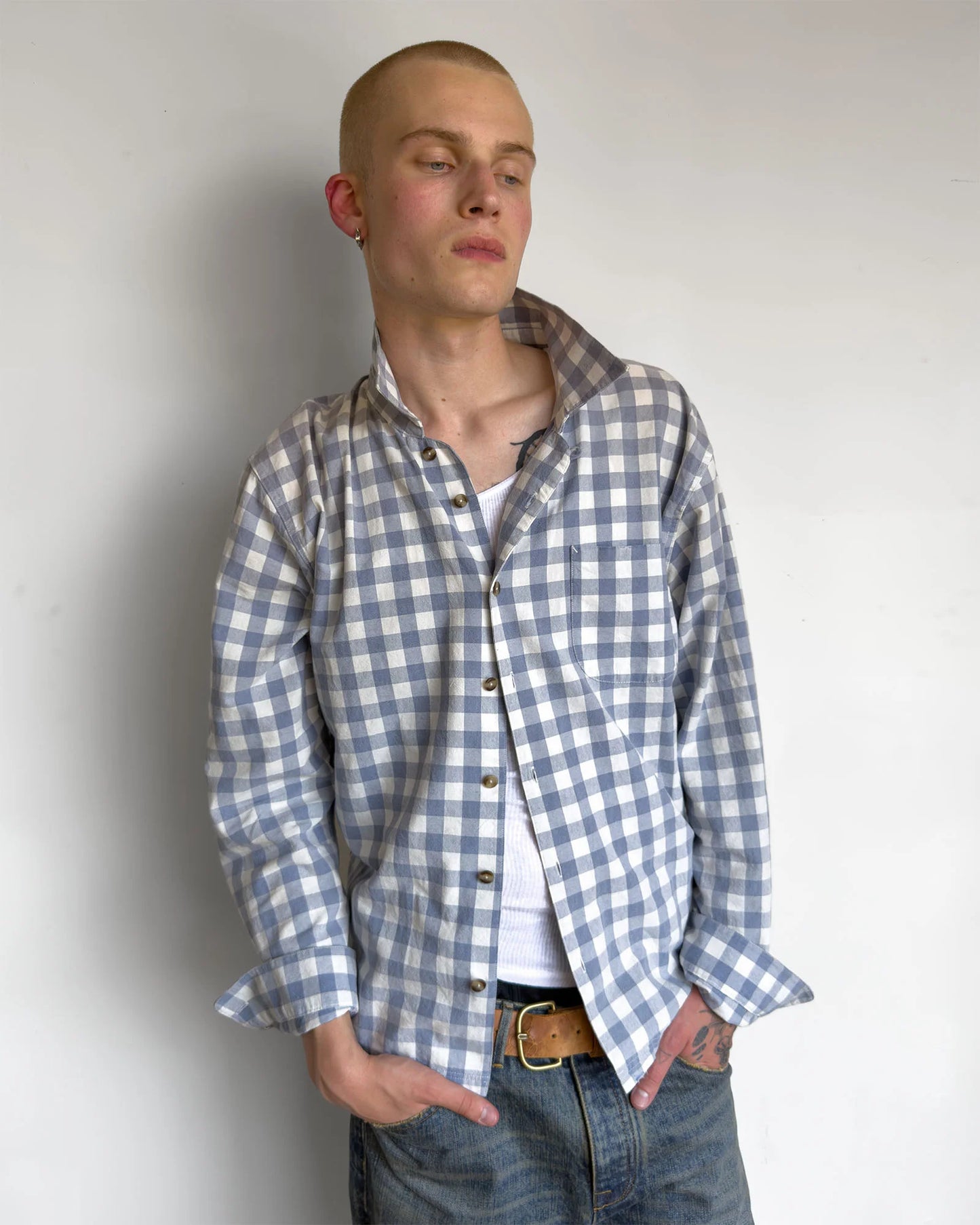Wayne Shirt - Blue Gingham
