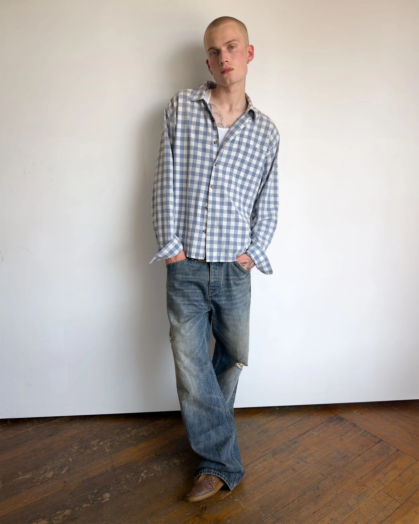 Wayne Shirt - Blue Gingham