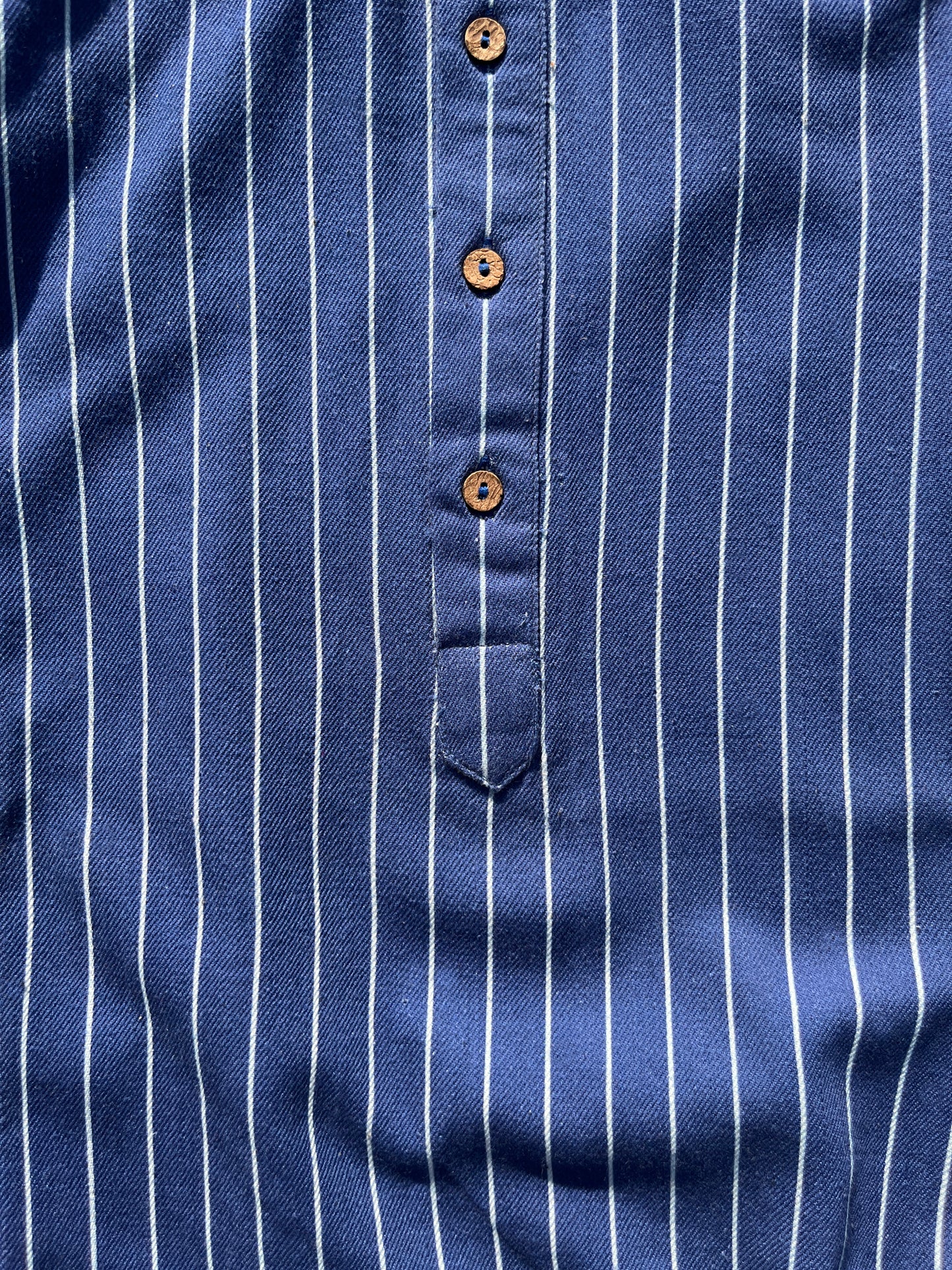 Indigo Handwoven Denim Kurta Shirt