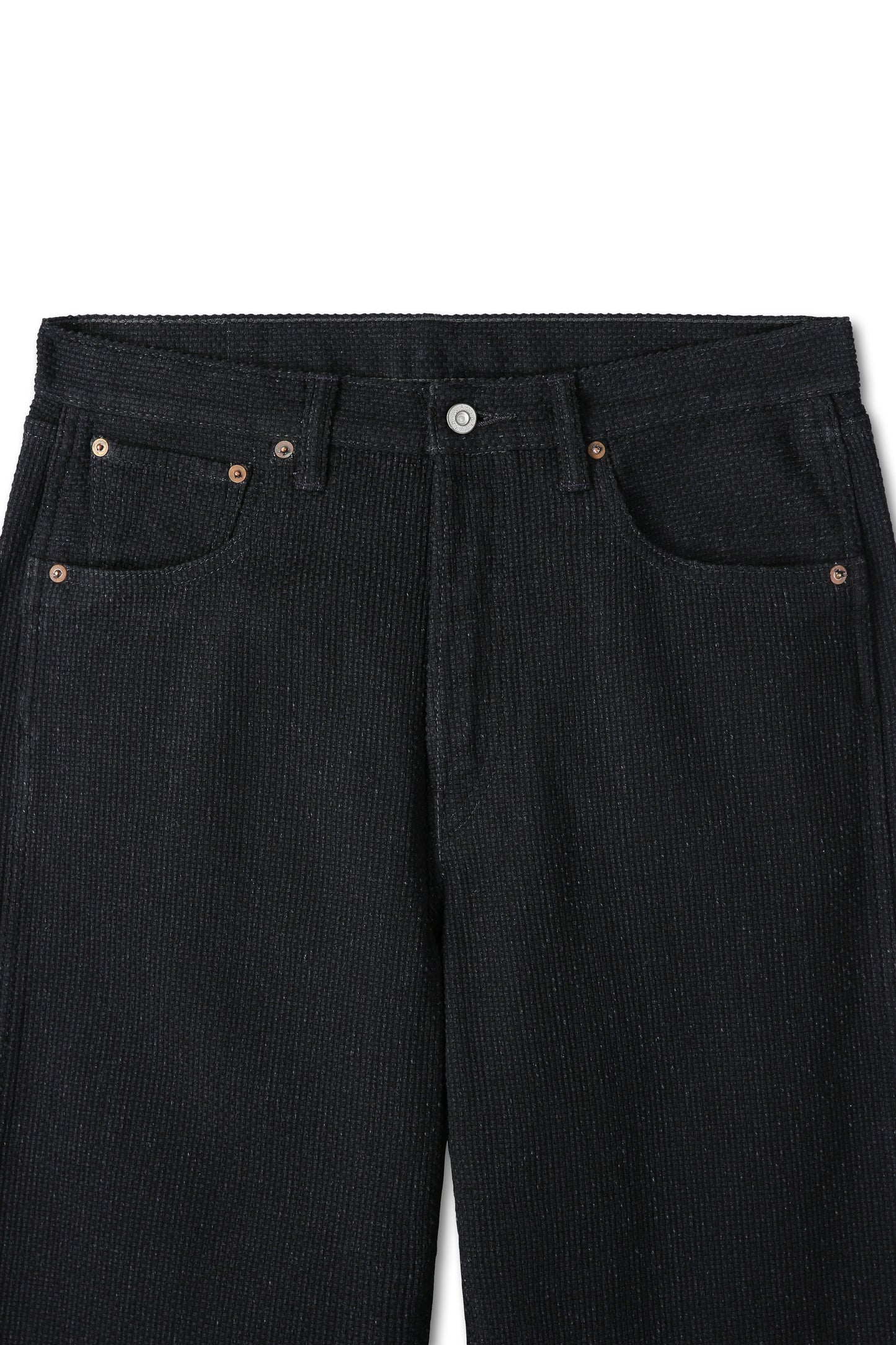 Sashiko Pants — Old Black