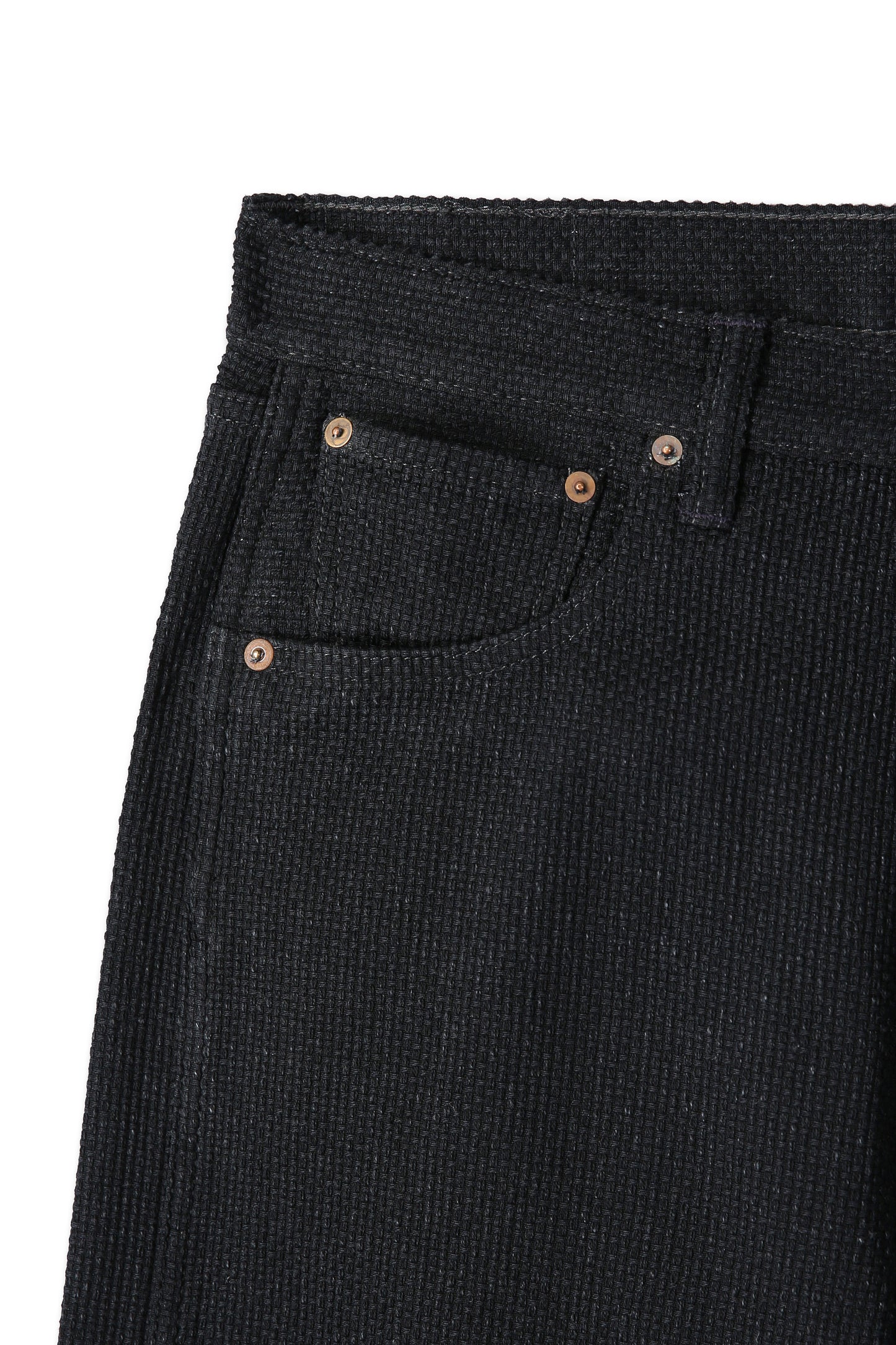 Sashiko Pants — Old Black