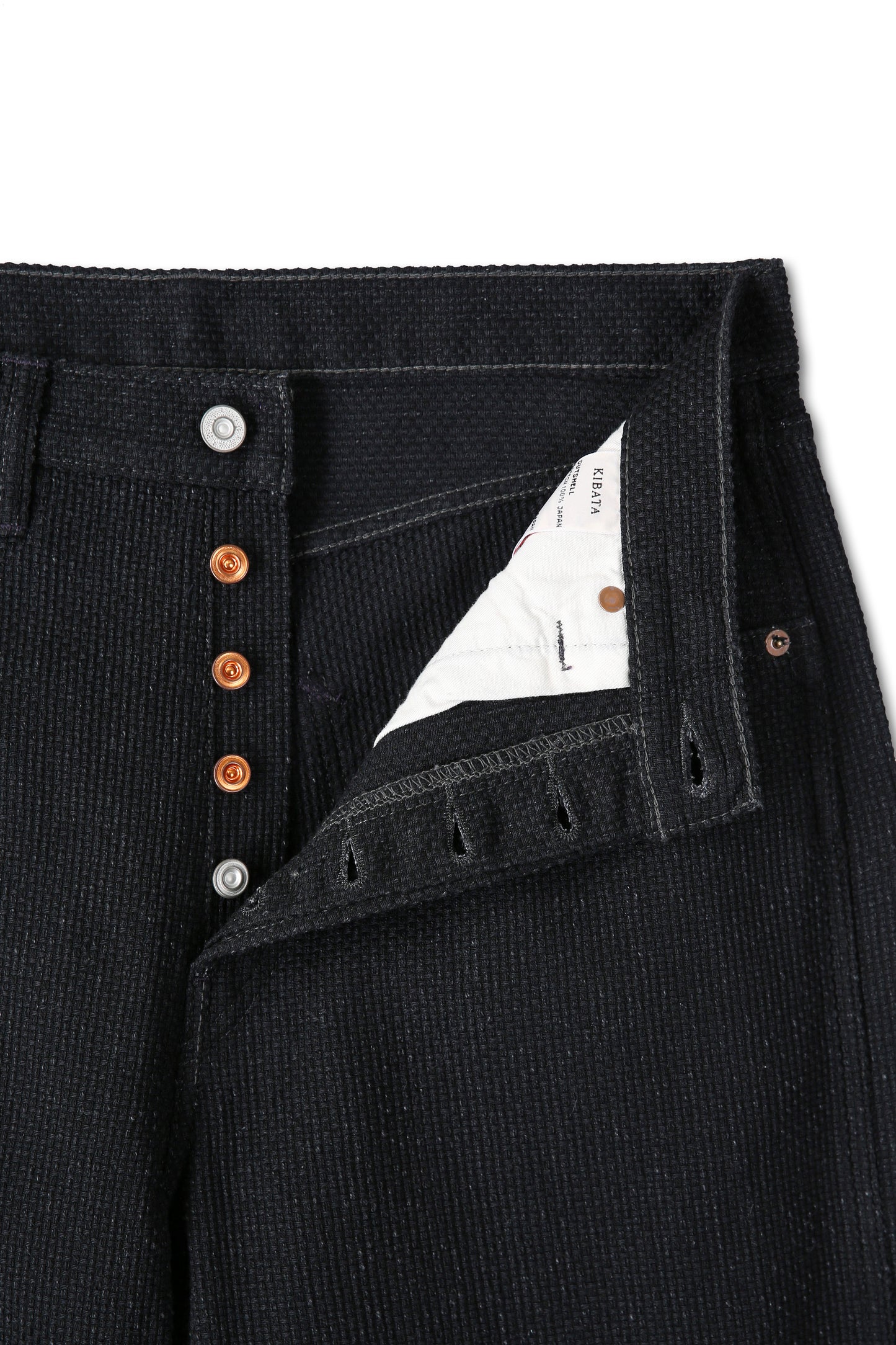 Sashiko Pants — Old Black