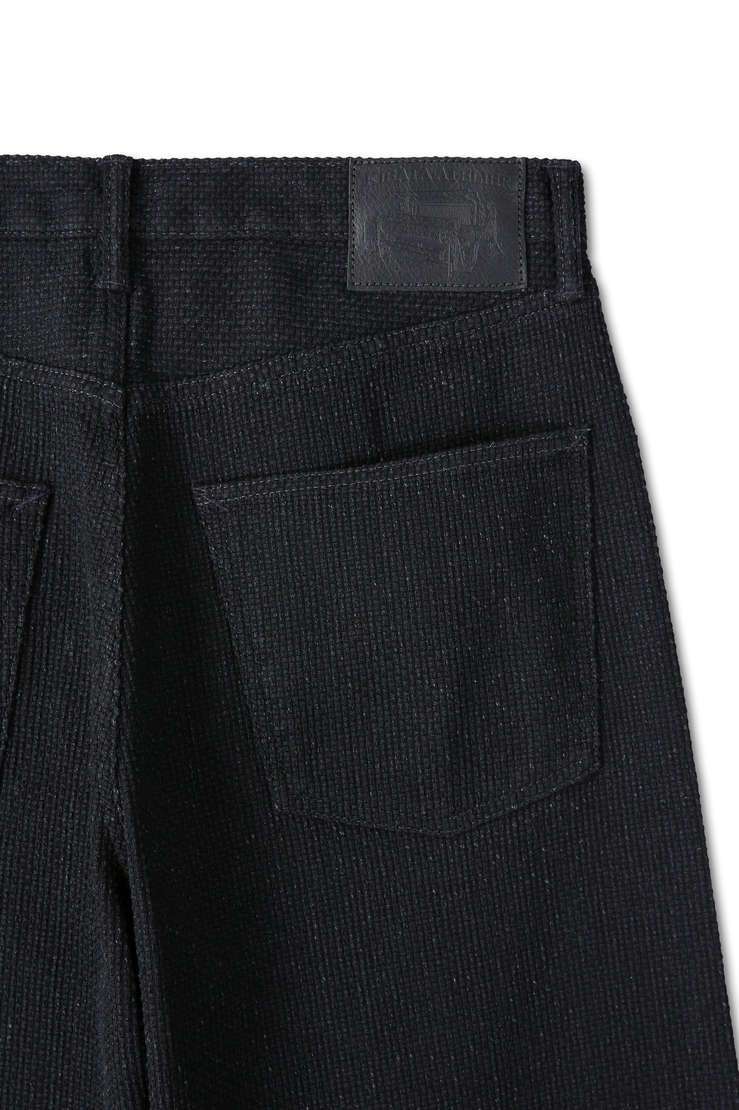 Sashiko Pants — Old Black