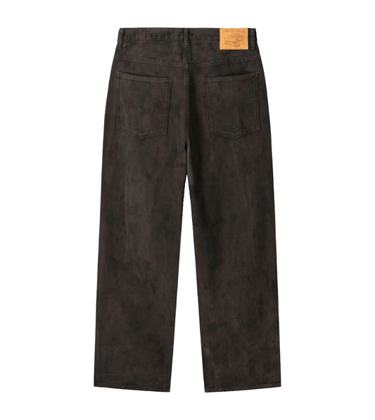 Sashiko Pant — Natural Overdyed Kakishibu