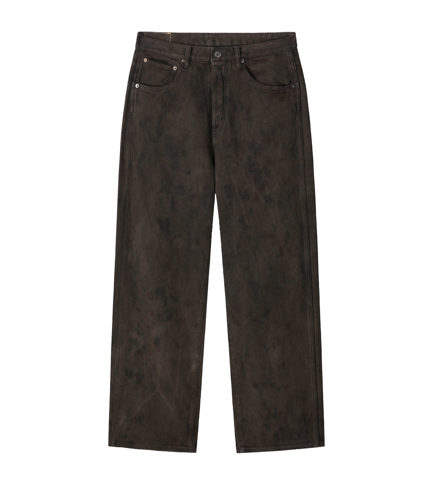 Sashiko Pant — Natural Overdyed Kakishibu