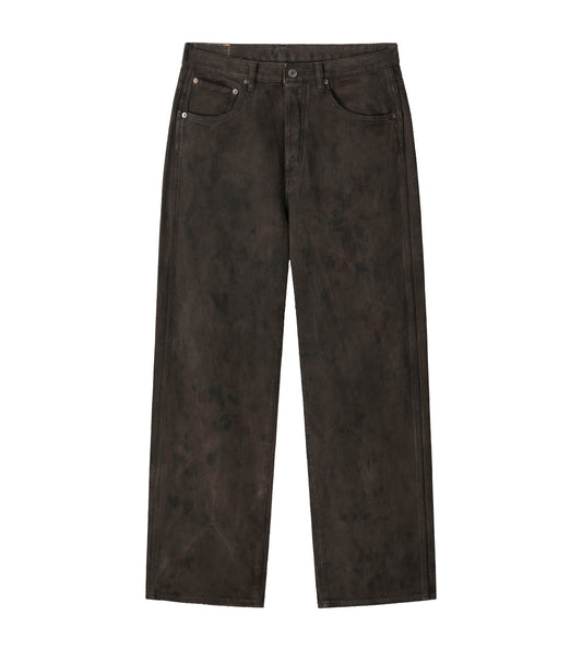 Sashiko Pant — Natural Overdyed Kakishibu